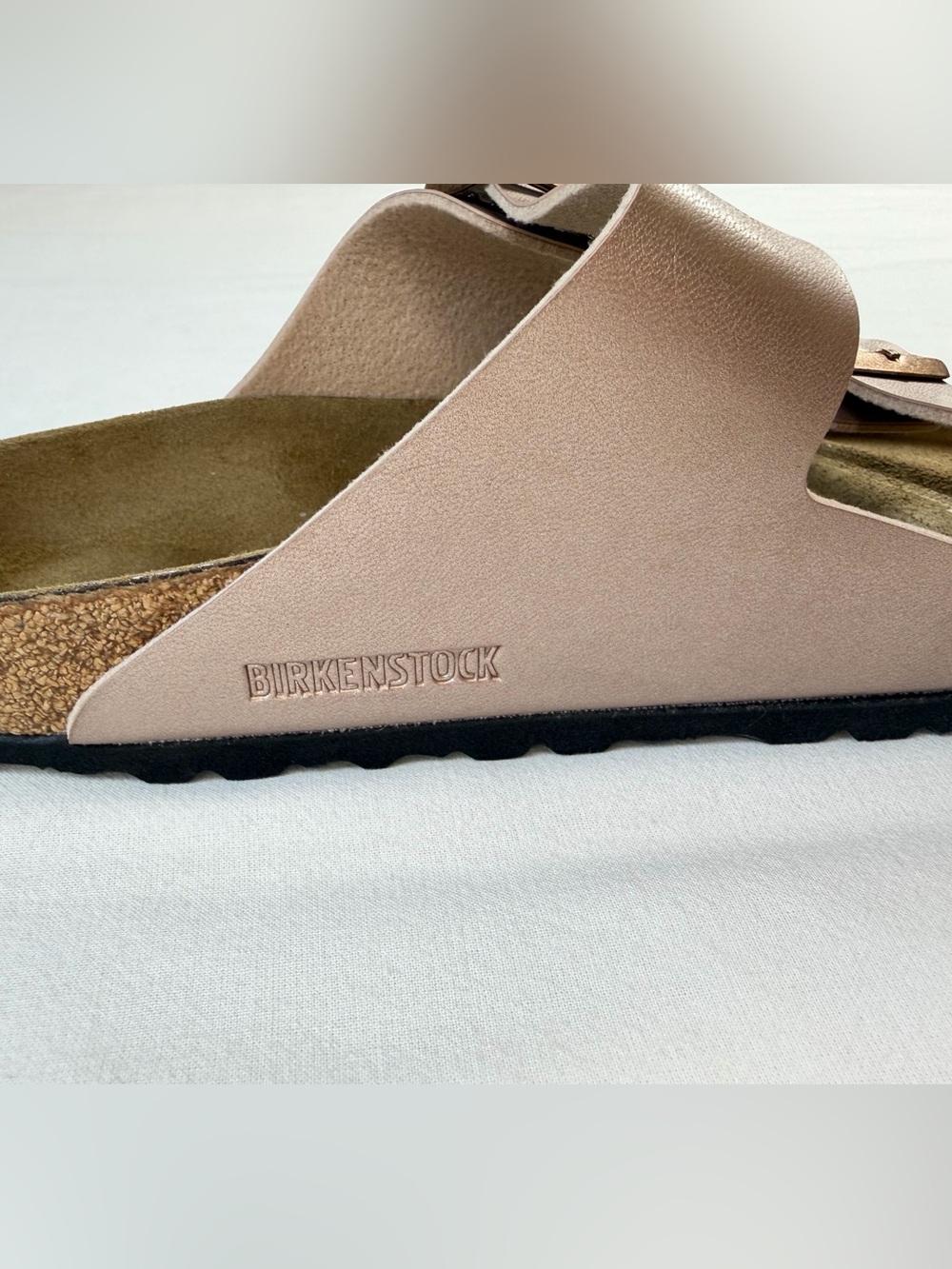 Birkenstock Arizona Rose Gold Sandal Size 42 EU / Women’s US 11 Narrow NWOB - Picture 4 of 8